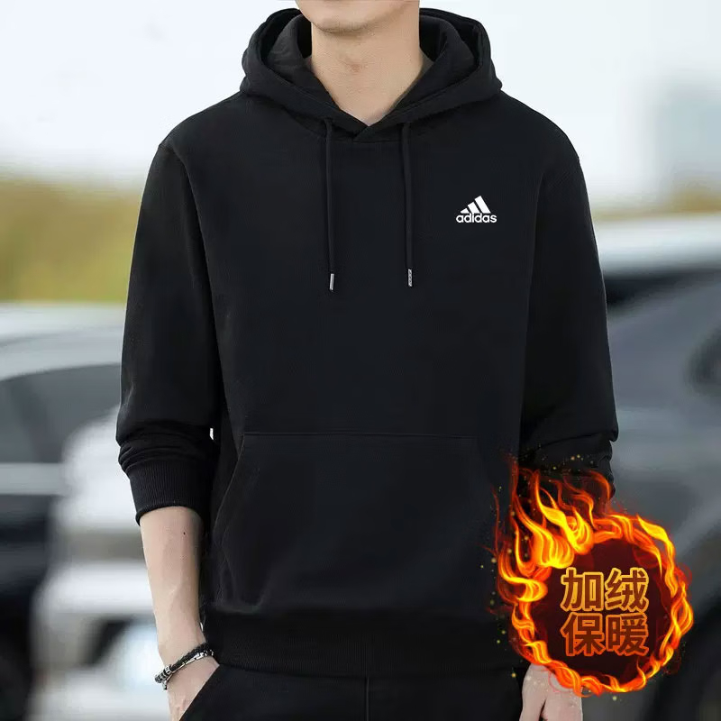 阿迪达斯保暖运动服卫衣假一罚十
