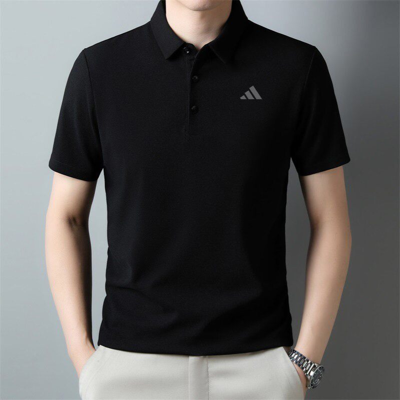 阿迪达斯短袖男士夏季新款健身半袖POLO衫运动服速干透气翻领T恤