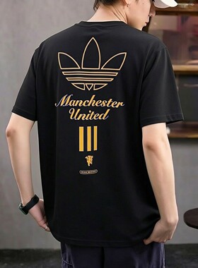 阿迪达斯三叶草短袖男夏季大logo复古休闲宽松透气半袖上衣JN2919