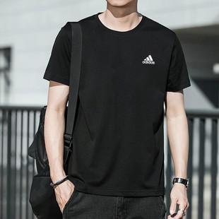 阿迪达斯短袖男女装2025夏季新款运动休闲圆领透气半袖T恤 IT4339