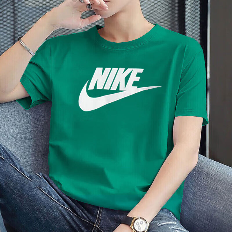 耐克短袖男装2026夏季新款运动服休闲印花圆领透气舒适半袖T恤衫