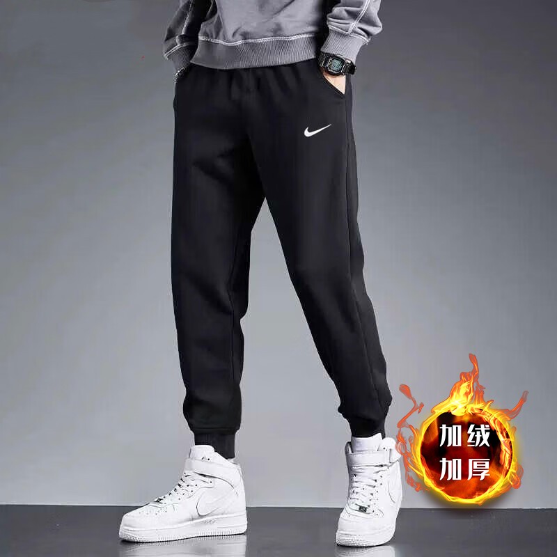 耐克男士加绒厚款防风保暖运动裤