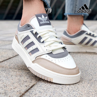 新款 运动板鞋 复古DROP 男子篮球鞋 STEP休闲鞋 阿迪达斯三叶草男鞋