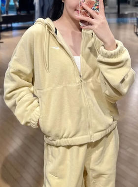 耐克羊羔绒保暖外套女装假一罚十