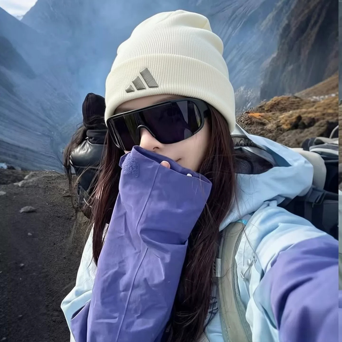 阿迪达斯保暖防风滑雪帽男女冷帽图片