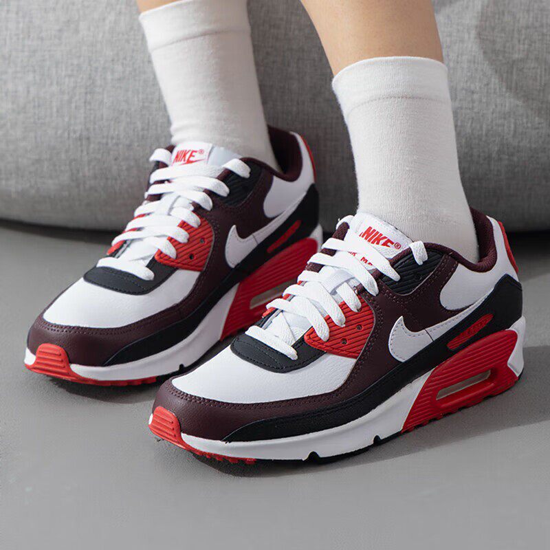 Nike耐克正品跑步鞋春季新款女鞋Air Max 90运动鞋减震气垫休闲鞋