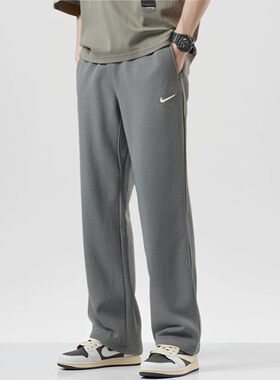 Nike耐克男加绒保暖直筒运动裤