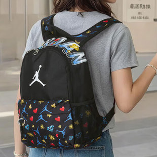 NIKE耐克Jordan男女同款满天星学生书包电脑包大容量休闲双肩背包