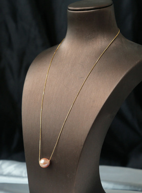 18k包金保色简约天然巴洛克珍珠