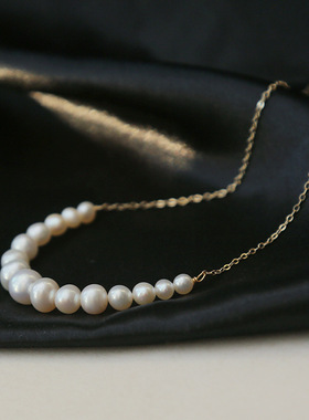 18k包金保色淡水手工超亮小珍珠