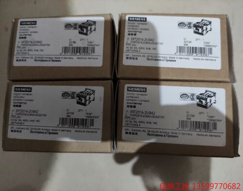 （创坤设备）西门子接触器3RT2016-2UB42全新原装现货。