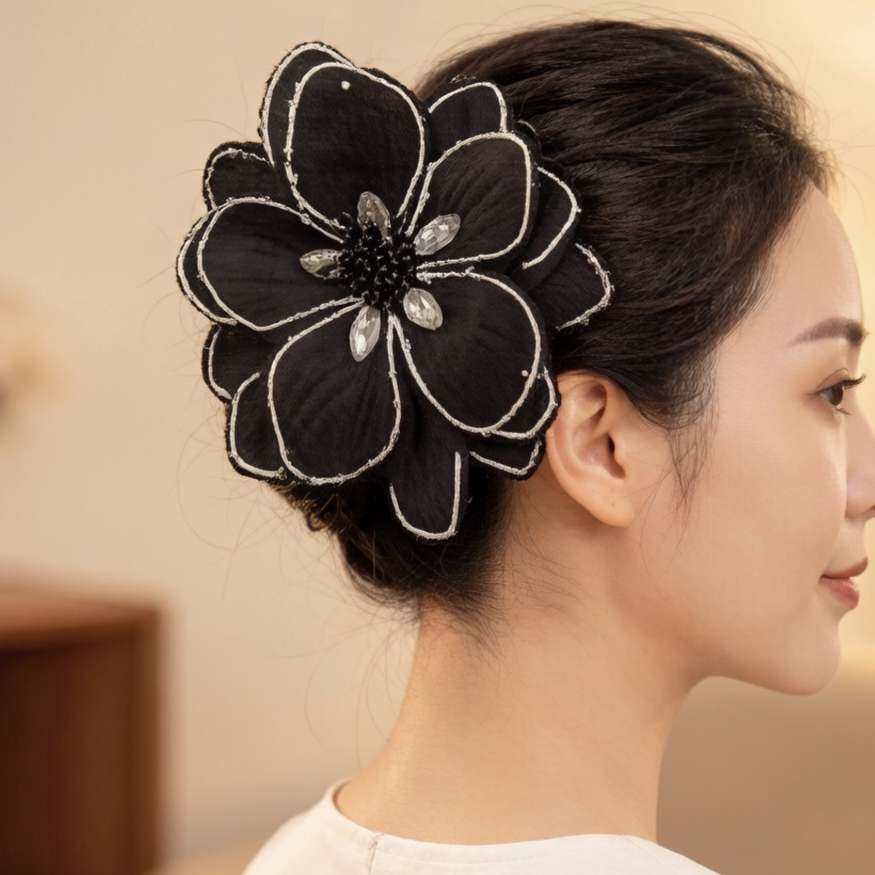 2026新款小众高级感花朵抓夹