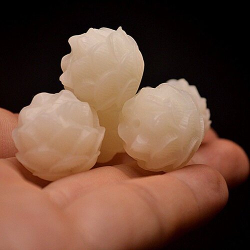雕刻菩提根莲花吊坠18mm-20毫米