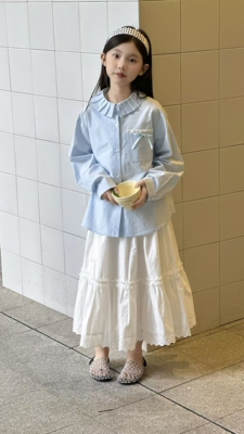 徐姐优选实体同步儿童半身裙春夏新品110-170码段直播间展示