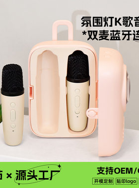 聚会双麦K歌蓝牙音箱USB充电