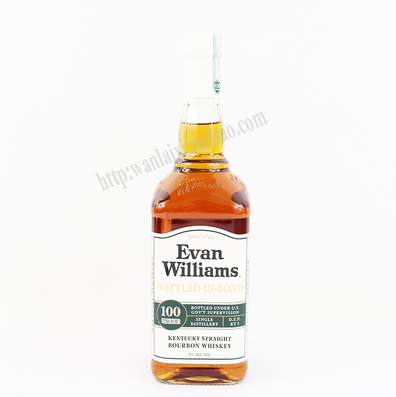 美国进口 爱威廉斯波本威士忌  Evan williams whiskey（50%度）