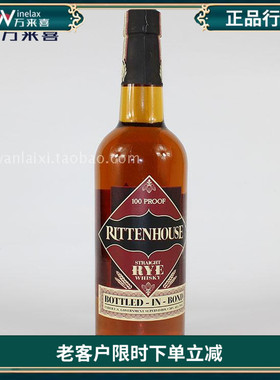 美国  瑞顿房纯正黑麦威士忌 Rittenhouse Straight Rye Whiskey