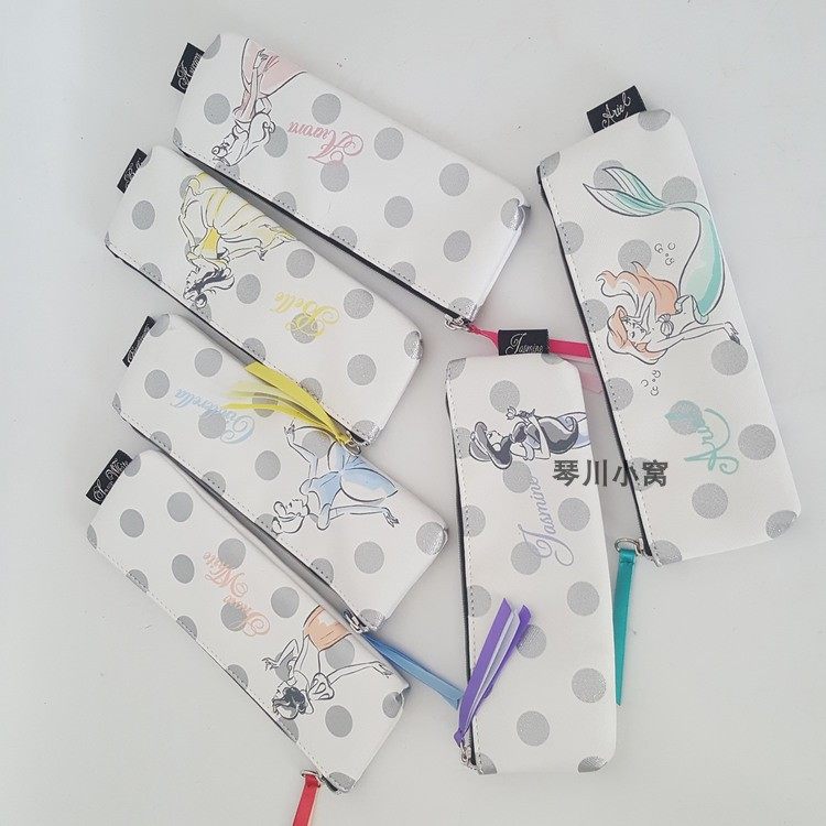 笔袋日系十字纹PUariel日系