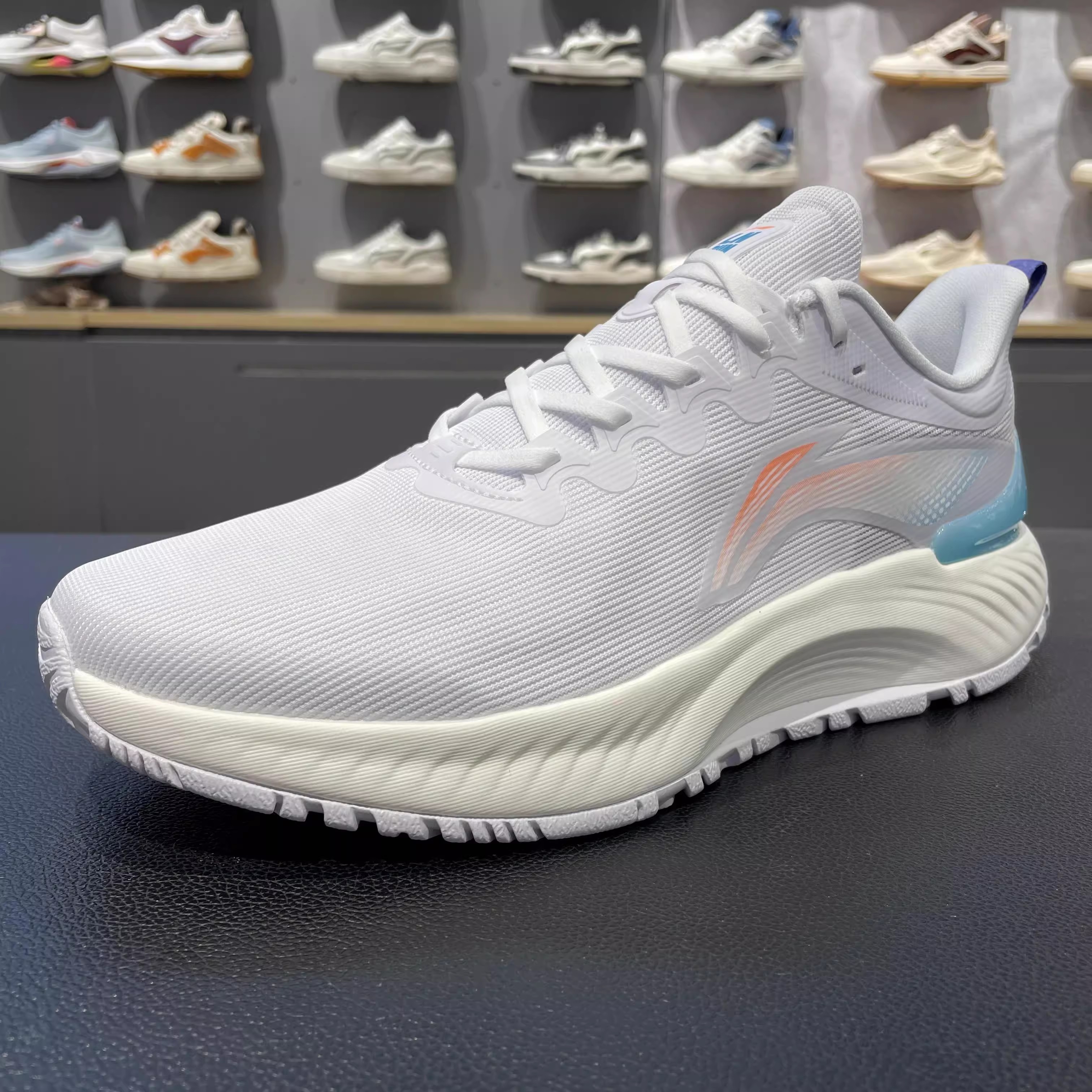 李宁减震回弹男女系带彩色