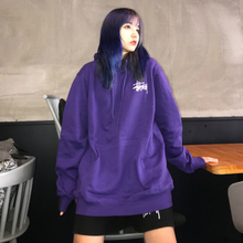 stussy斯图西连帽宽松休闲加绒卫衣1