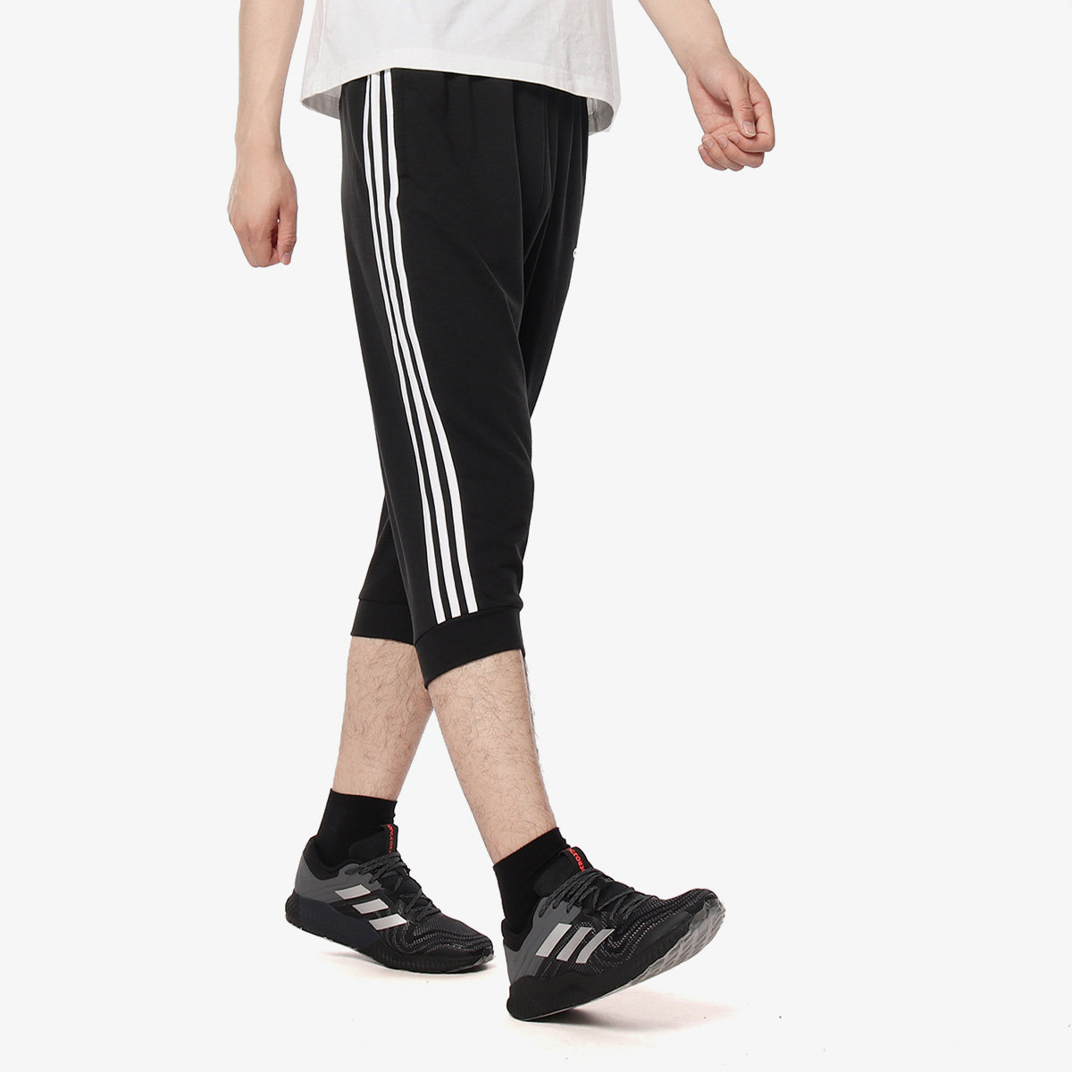 Adidas/阿迪达斯正品 E 3S 3/4 PNT FT 男子休闲运动七分裤DU7824