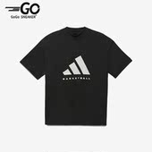 男女运动短袖 Adidas 经典 BASKETBALL T恤IK0001 阿迪达斯正品