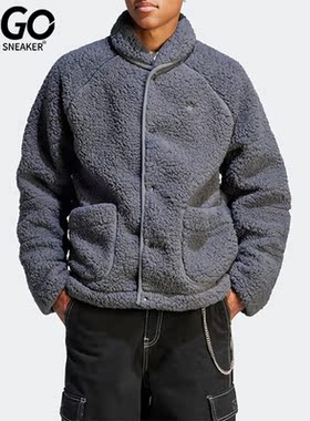 Adidas/阿迪达斯正品三叶草男子保暖摇粒绒休闲外套IJ0716