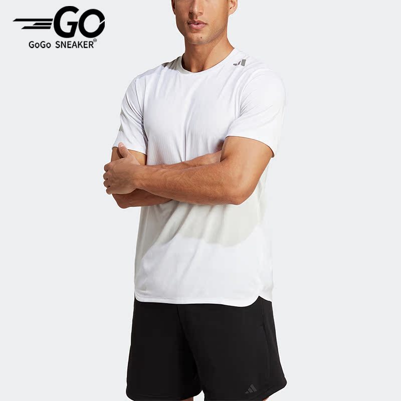 阿迪达斯男子运动休闲短袖T恤
