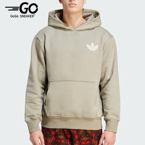 Adidas/阿迪达斯正品三叶草HOODIE 运动男子卫衣套头衫IV9697