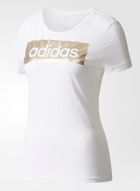 Adidas/阿迪达斯正品 夏季女子运动型圆领套头短袖T恤 CD1981