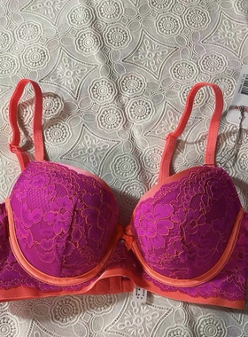 芬狄诗内衣70B上薄下厚聚拢内衣有钢圈有插片厚款