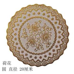 PVC 欧式 烫金烟灰缸垫杯垫盘子碟子碗垫花瓶垫子隔热垫餐桌垫家用
