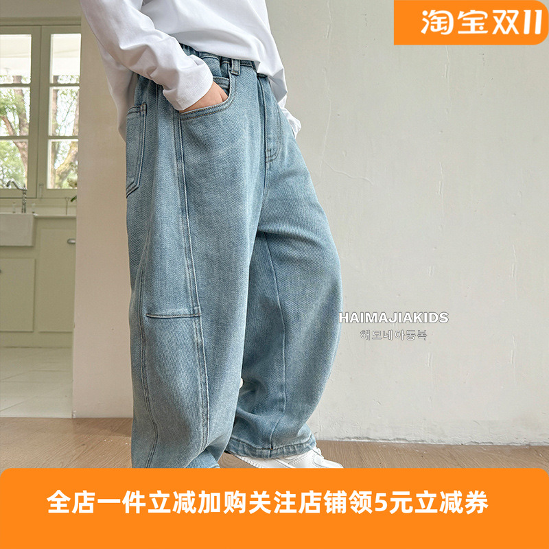 秋装阔腿裤韩版中大童童装洋气