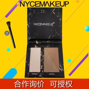 nycemakeup修容高光一体盘修容盘正品 高光修容鼻影三合一三色修容