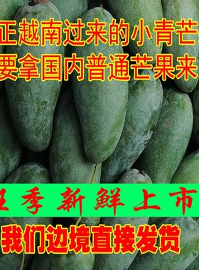 越南小青芒青皮甜心芒果新鲜包邮
