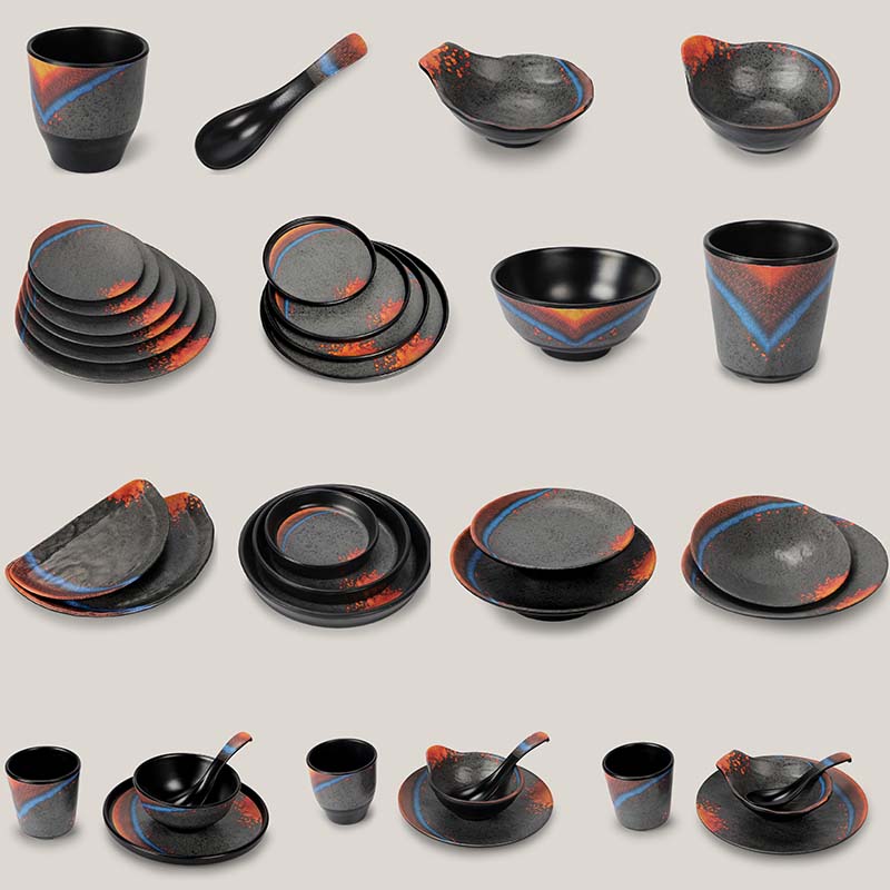 佐佑佐带耳圆碗西餐圆盘