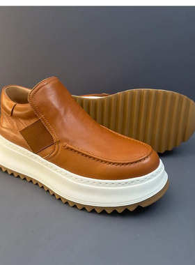 帕达索英伦风切尔西靴秋冬加绒休闲男靴真皮马丁靴复古短靴241206