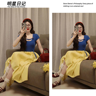 MXRJ夏季一整套女2025出游穿搭小个子多巴胺轻熟绝美连衣裙子套装