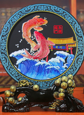 鲤鱼跃龙门学生高考中考升学礼物升职礼品装饰品摆设培训班摆件