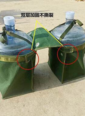 爆款送水袋摩托电动车水包水桶桶包饮水机装送矿泉水加厚帆布车袋