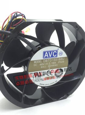 AVC DBTD1551B8U-P029 17251 48V 2.16A 大风量 4线温控调速风扇