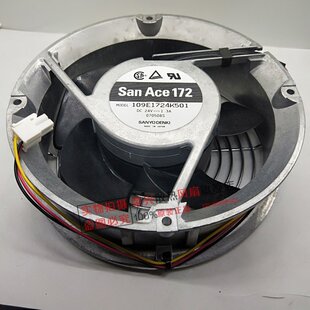 原装三洋 17厘米 17251 109E1724K501 24V 1.3A 三线 大风量风扇