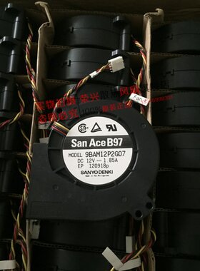全新三洋 9733鼓风机 12V 1.85A 1U2U机箱风扇 9BAM12P2G03/05/07