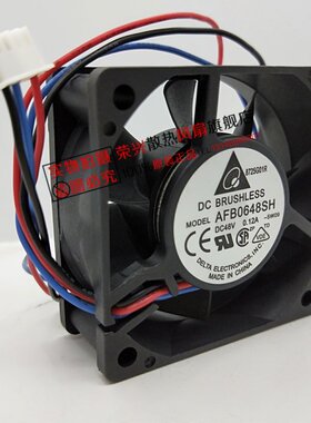 台达 6cm 6025 48V 0.12A 路由器 AFB0648SH-5W09 3线四孔H3C风扇