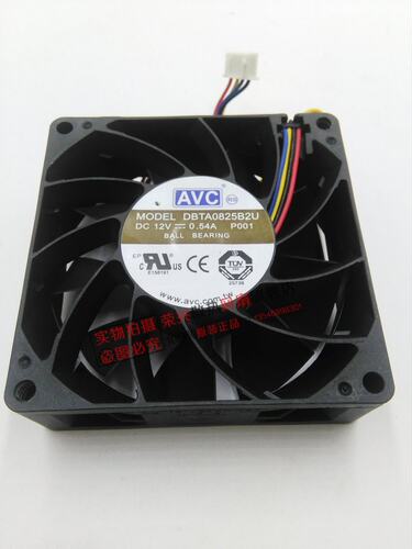 AVC大风8CM机箱风扇4针温控调速