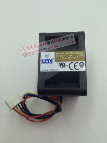 奇宏AVC DBTB0428B2S dc12V 0.50A 4CM 4028 4线PWM温控 散热风扇