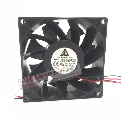 台达9cm 9038 FFB0924EHE HHE 24v 0.75A 0.27A 9238 变频器风扇