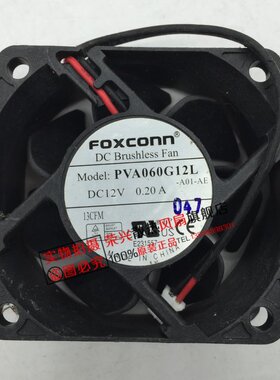 富士康6025 6CM双滚珠风扇12V0.20A四线PWM控速CPU风扇PVA060G12L