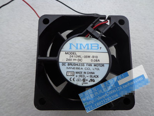 机箱风扇 2线 2410ML 0.08A 24V 6025 6CM变频器 B10 05W NMB 原装
