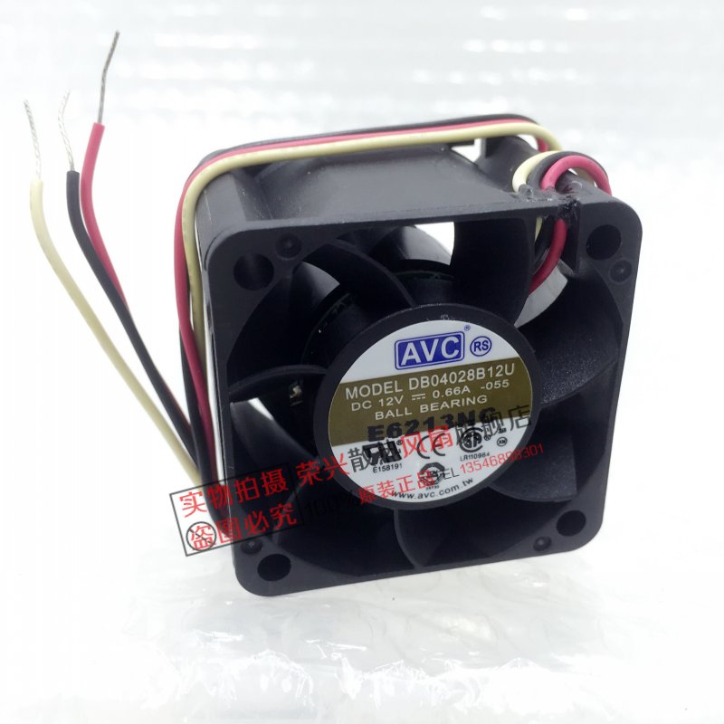 全新AVC 4CM/厘米 4028 DC12V 0.66A 大风量风扇 DB04028B12U-055